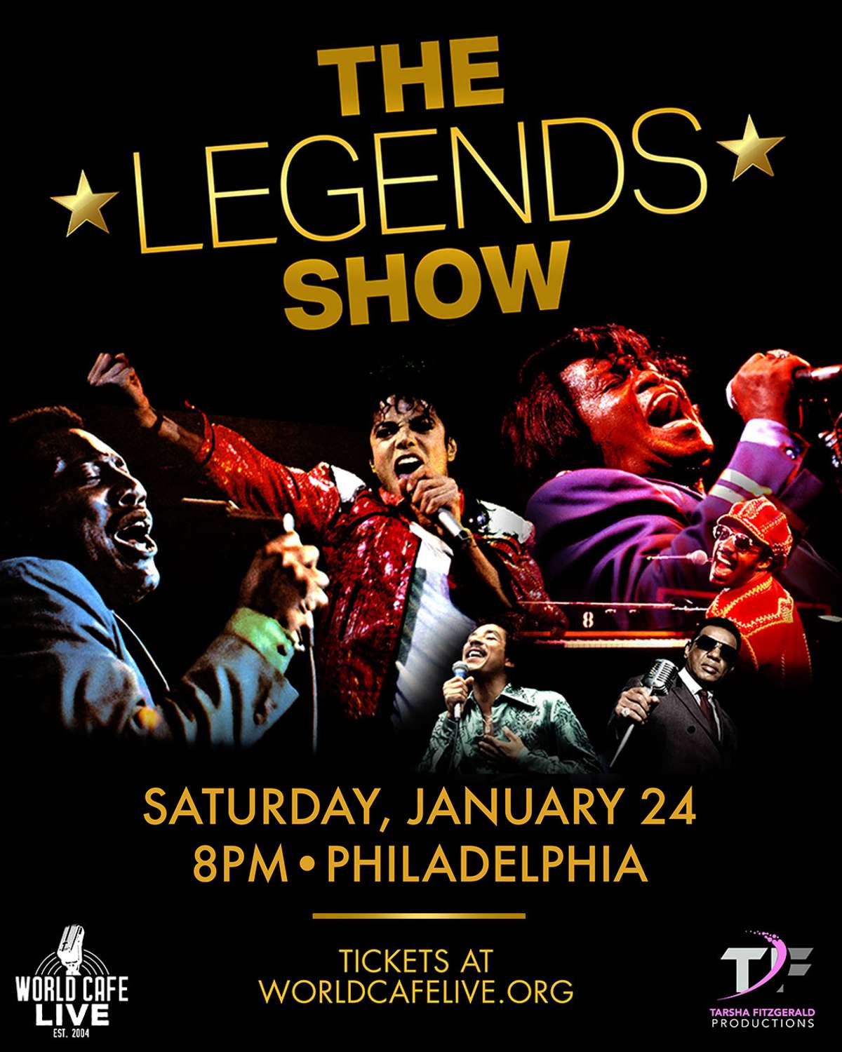 The Legends Show: Tribute To Michael Jackson, James Brown, Stevie