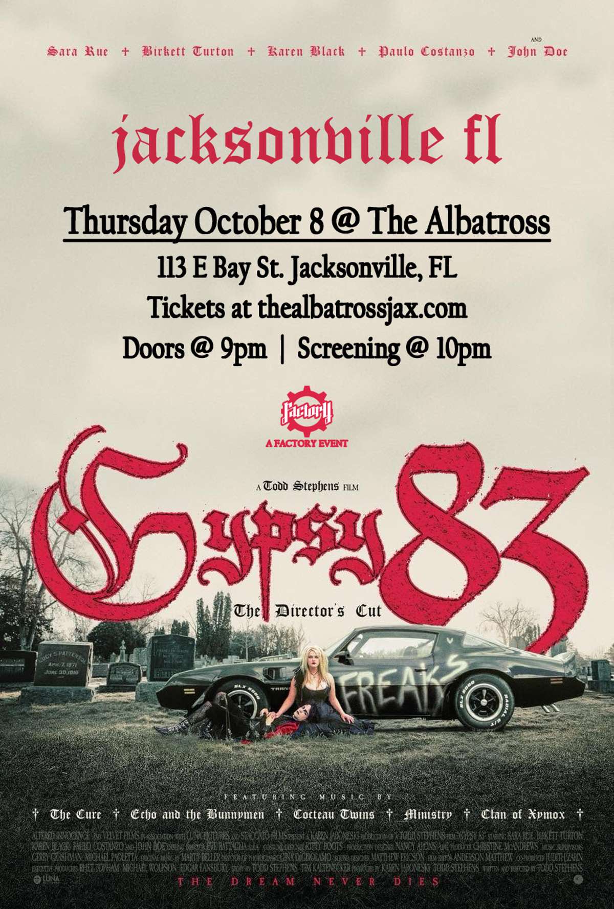 GYPSY 83: THE DIRECTOR'S CUT Tickets | Jacksonville, FL | The
