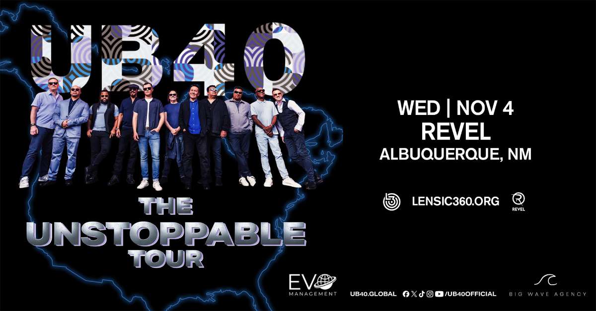 UB40 at Revel in Albuquerque, NM on November 4, 2026 – event artwork