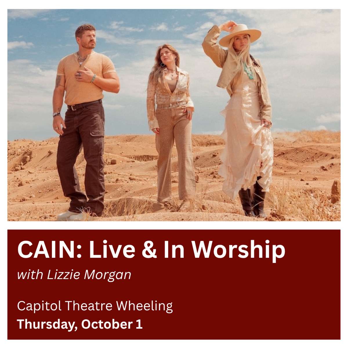 CAIN: Live and In Worship with special guest Lizzie Morgan