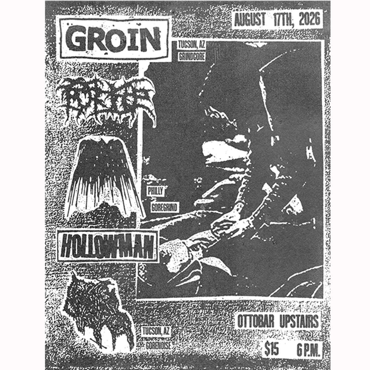 Groin, Putricine, Hollowman, Aroma, Urethral Carnage