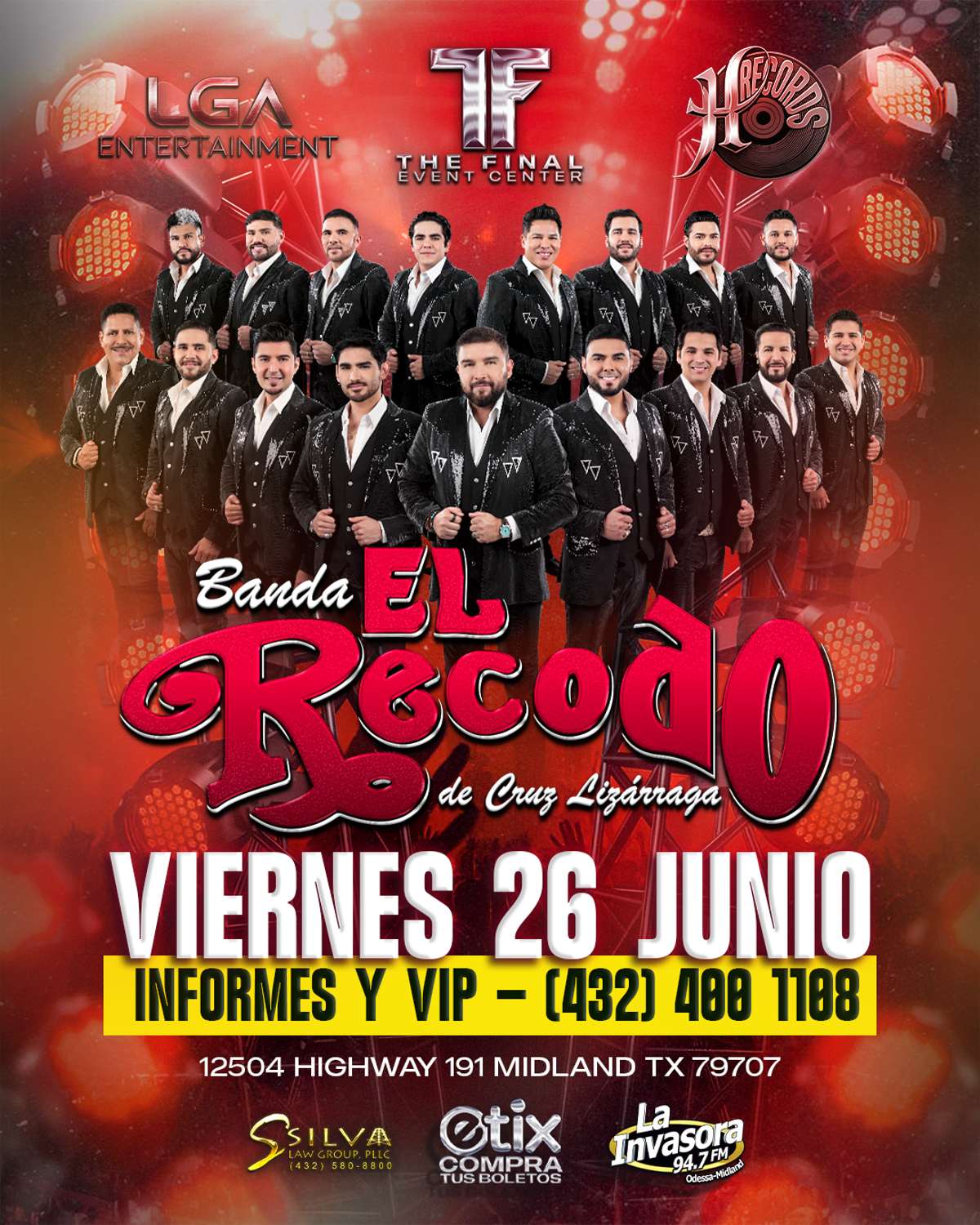 Banda EL Recodo de Cruz Lizarraga Tickets | Midland, TX | The