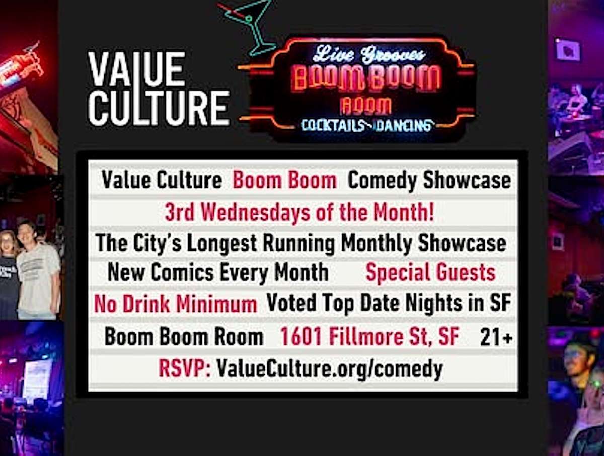 BOOM BOOM' s COMEDY SHOWCASE (No Cover Charge!)