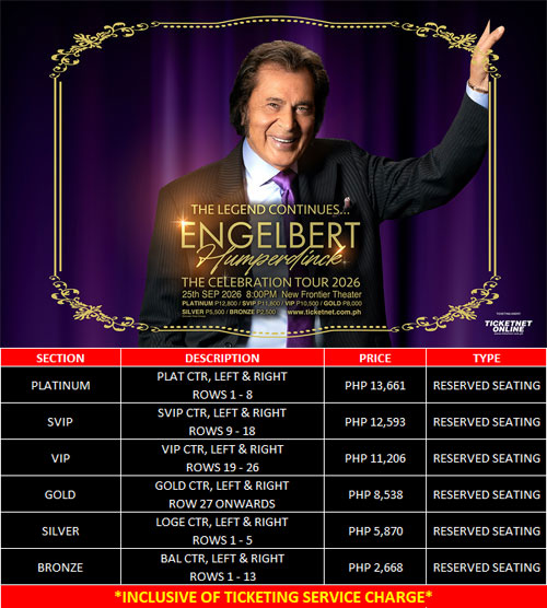 The Legend ContinuesEngelbert Humperdinck The Celebration Tour